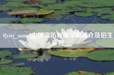 黔西中国消防救援学院简介及招生章程