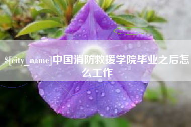 黔西中国消防救援学院毕业之后怎么工作