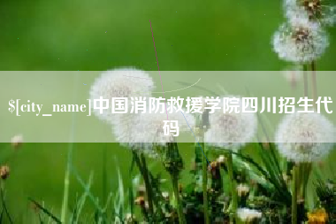 黔西中国消防救援学院四川招生代码