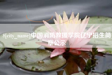 黔西中国消防救援学院辽宁招生简章公示