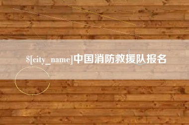 黔西中国消防救援队报名