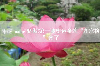 黔西骄傲!第一波奥运金牌“九宫格”齐了
