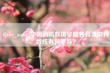 黔西中国消防救援学院各省录取分数线有何差异？