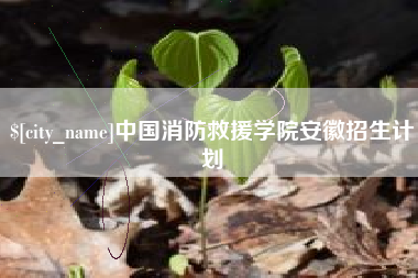 黔西中国消防救援学院安徽招生计划
