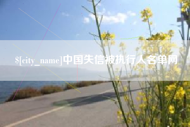 黔西中国失信被执行人名单网