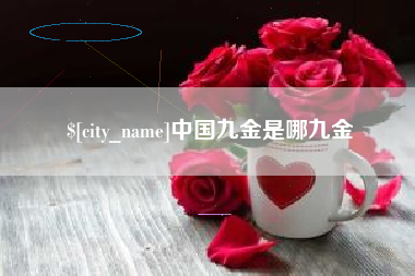 黔西中国九金是哪九金