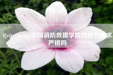 黔西中国消防救援学院对视力要求严格吗