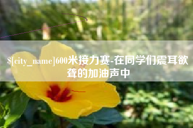 黔西600米接力赛-在同学们震耳欲聋的加油声中