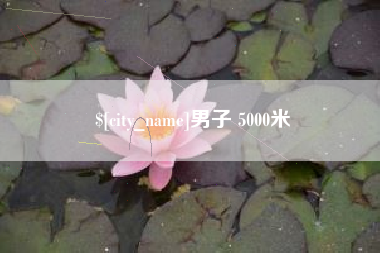 黔西男子 5000米
