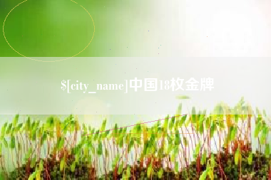 黔西中国18枚金牌