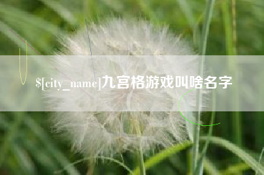 黔西九宫格游戏叫啥名字