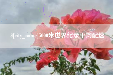 黔西5000米世界纪录平均配速