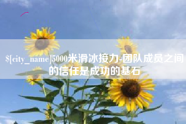 黔西5000米滑冰接力-团队成员之间的信任是成功的基石