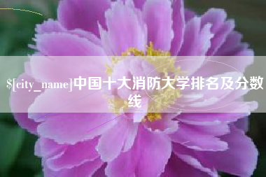 黔西中国十大消防大学排名及分数线