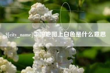黔西中国地图上白色是什么意思