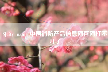 黔西中国消防产品信息网官网打不开了