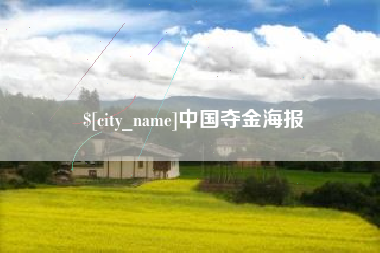 黔西中国夺金海报