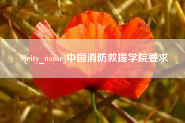 黔西中国消防救援学院要求
