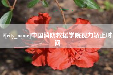黔西中国消防救援学院视力矫正时间