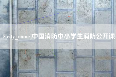 黔西中国消防中小学生消防公开课