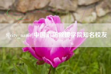 黔西中国消防救援学院知名校友