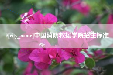 黔西中国消防救援学院招生标准