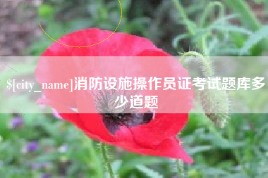 黔西消防设施操作员证考试题库多少道题