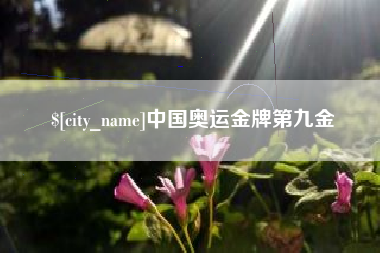 黔西中国奥运金牌第九金