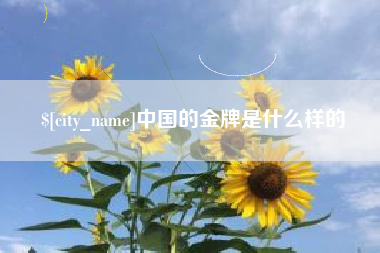 黔西中国的金牌是什么样的