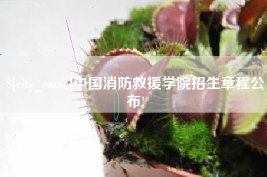 黔西中国消防救援学院招生章程公布!