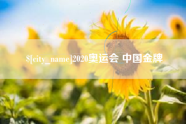 黔西2020奥运会 中国金牌